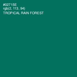 #02715E - Tropical Rain Forest Color Image