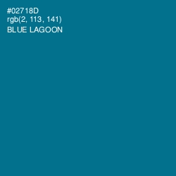 #02718D - Blue Lagoon Color Image