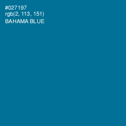 #027197 - Bahama Blue Color Image