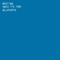 #0271A8 - Allports Color Image
