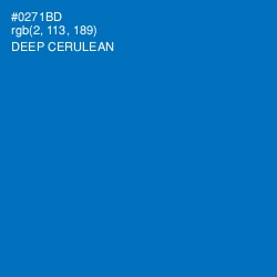 #0271BD - Deep Cerulean Color Image
