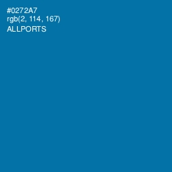 #0272A7 - Allports Color Image