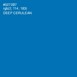 #0272B7 - Deep Cerulean Color Image