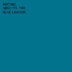 #02738C - Blue Lagoon Color Image