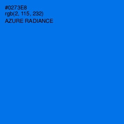 #0273E8 - Azure Radiance Color Image