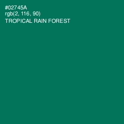 #02745A - Tropical Rain Forest Color Image