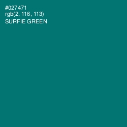 #027471 - Surfie Green Color Image