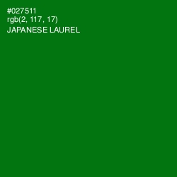 #027511 - Japanese Laurel Color Image