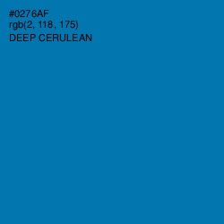 #0276AF - Deep Cerulean Color Image