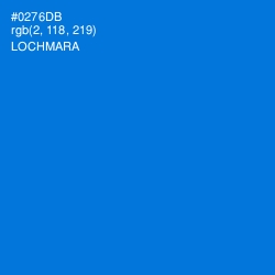 #0276DB - Lochmara Color Image