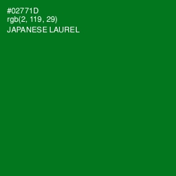 #02771D - Japanese Laurel Color Image