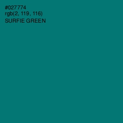 #027774 - Surfie Green Color Image