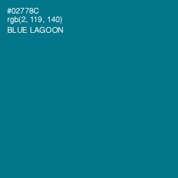 #02778C - Blue Lagoon Color Image