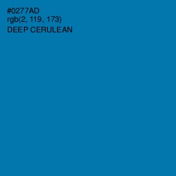 #0277AD - Deep Cerulean Color Image