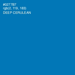 #0277B7 - Deep Cerulean Color Image