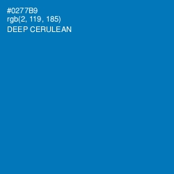 #0277B9 - Deep Cerulean Color Image