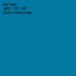 #0278A2 - Deep Cerulean Color Image