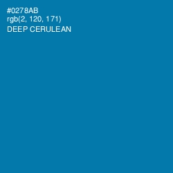 #0278AB - Deep Cerulean Color Image