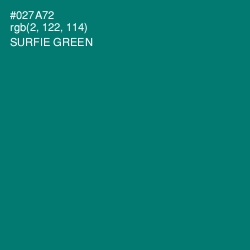 #027A72 - Surfie Green Color Image