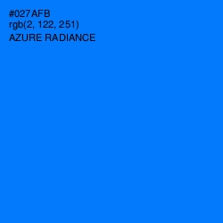 #027AFB - Azure Radiance Color Image