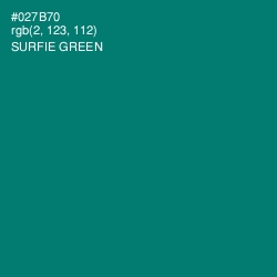 #027B70 - Surfie Green Color Image