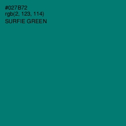 #027B72 - Surfie Green Color Image