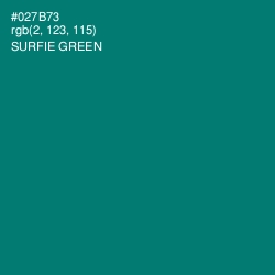 #027B73 - Surfie Green Color Image