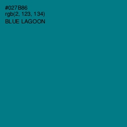 #027B86 - Blue Lagoon Color Image