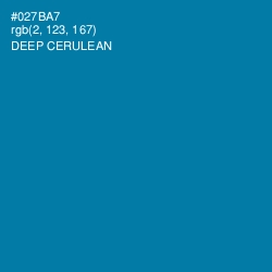 #027BA7 - Deep Cerulean Color Image