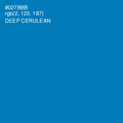 #027BBB - Deep Cerulean Color Image