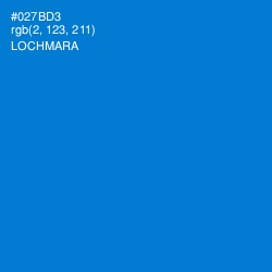 #027BD3 - Lochmara Color Image