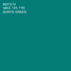 #027C74 - Surfie Green Color Image