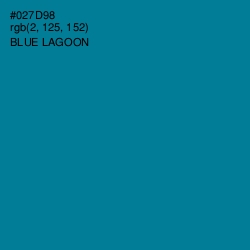 #027D98 - Blue Lagoon Color Image