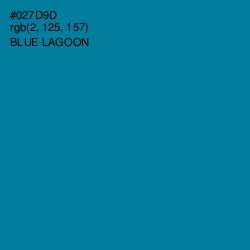 #027D9D - Blue Lagoon Color Image