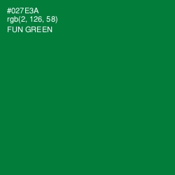 #027E3A - Fun Green Color Image