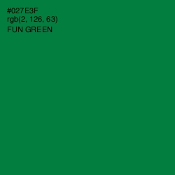 #027E3F - Fun Green Color Image