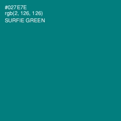 #027E7E - Surfie Green Color Image