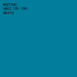 #027E9C - Blue Lagoon Color Image