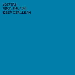#027EA9 - Deep Cerulean Color Image
