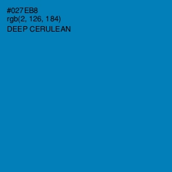 #027EB8 - Deep Cerulean Color Image