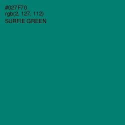 #027F70 - Surfie Green Color Image