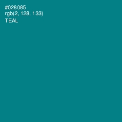 #028085 - Teal Color Image