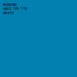 #0280B0 - Bondi Blue Color Image