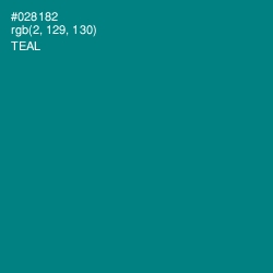 #028182 - Teal Color Image
