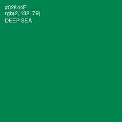 #02844F - Deep Sea Color Image