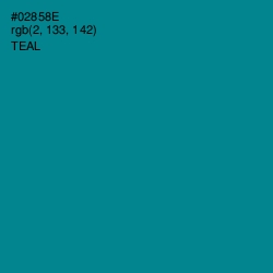 #02858E - Teal Color Image