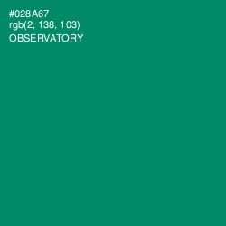 #028A67 - Observatory Color Image