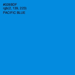 #028BDF - Pacific Blue Color Image