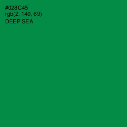 #028C45 - Deep Sea Color Image