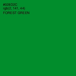 #028D2C - Forest Green Color Image